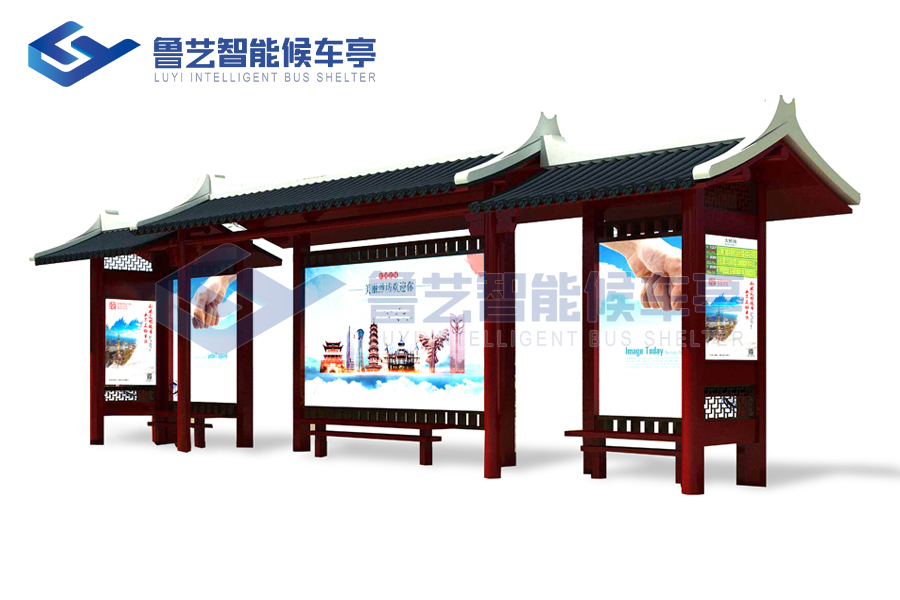 仿古候車亭在現代城市中的文化與功能兼顧